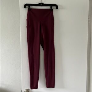 Burgundy 7/8 Leggings